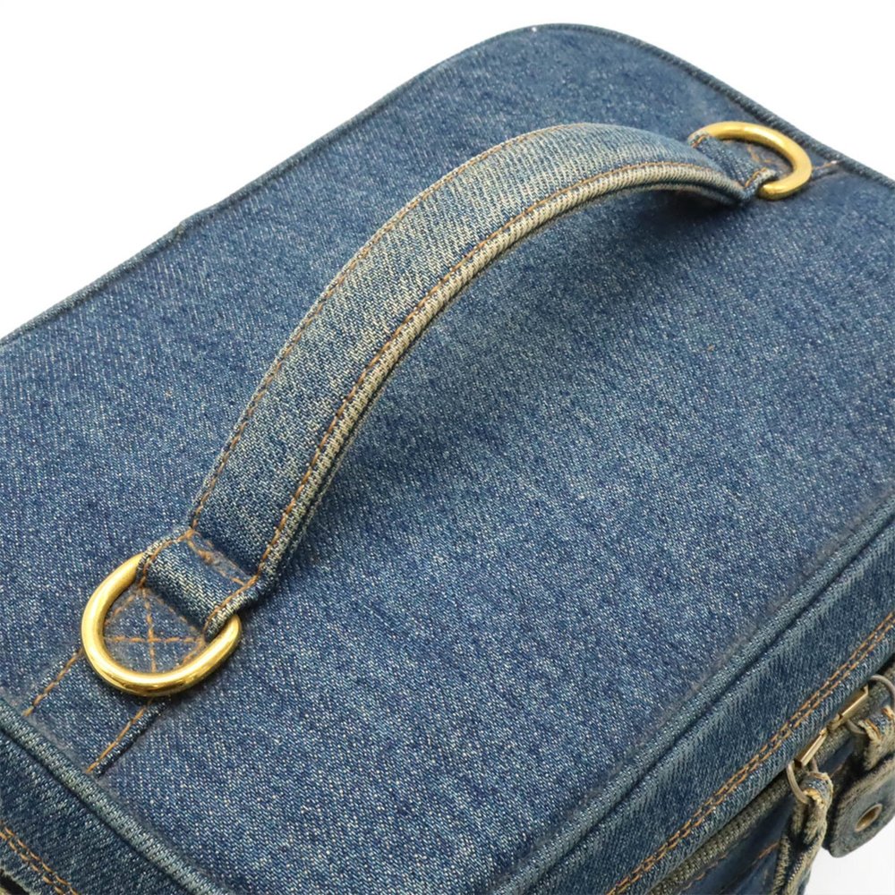 CHANEL Blue Logo Vanity Bag - Picture 6 of 10
